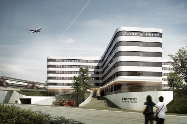 So wird das Dorint Airport-Hotel Zürich einmal aussehen.